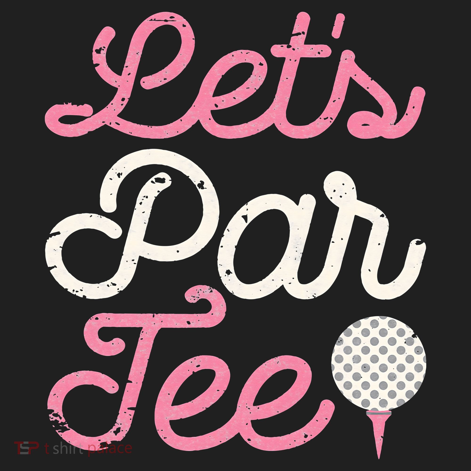retro Let's Par Tee Golf Player Golfer Dad Papa Women's Sweatshirt