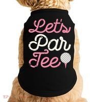 retro Let's Par Tee Golf Player Golfer Dad Papa Doggie Tank thumb 0