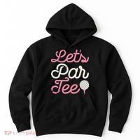 retro Let's Par Tee Golf Player Golfer Dad Papa Hoodie thumb 0