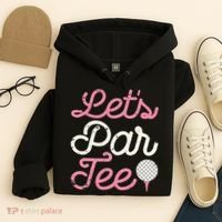 retro Let's Par Tee Golf Player Golfer Dad Papa Hoodie thumb 4