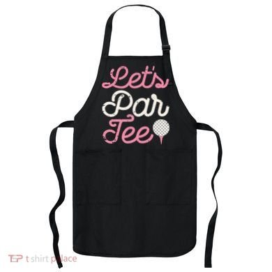 retro Let's Par Tee Golf Player Golfer Dad Papa Apron