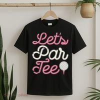 retro Let's Par Tee Golf Player Golfer Dad Papa T-Shirt thumb 2