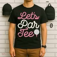retro Let's Par Tee Golf Player Golfer Dad Papa T-Shirt thumb 6