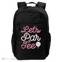 retro Let's Par Tee Golf Player Golfer Dad Papa Backpack thumb 0