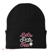 retro Let's Par Tee Golf Player Golfer Dad Papa Beanie thumb 0
