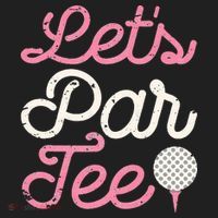 retro Let's Par Tee Golf Player Golfer Dad Papa Beanie thumb 2