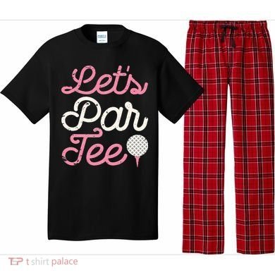 retro Let's Par Tee Golf Player Golfer Dad Papa Pajama Set