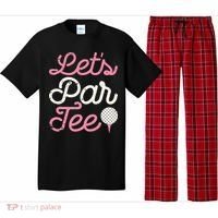 retro Let's Par Tee Golf Player Golfer Dad Papa Pajama Set thumb 0