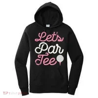 retro Let's Par Tee Golf Player Golfer Dad Papa Women's Hoodie thumb 0