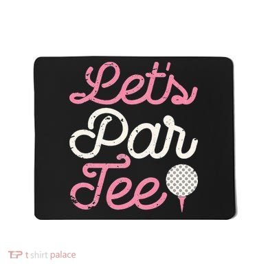 retro Let's Par Tee Golf Player Golfer Dad Papa Mousepad