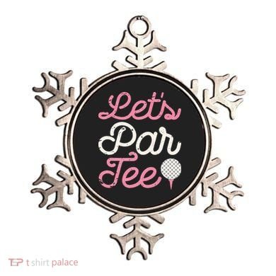 retro Let's Par Tee Golf Player Golfer Dad Papa Ornament