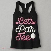 retro Let's Par Tee Golf Player Golfer Dad Papa Women's Tank Top thumb 3