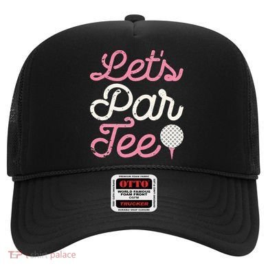 retro Let's Par Tee Golf Player Golfer Dad Papa Hat