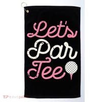 retro Let's Par Tee Golf Player Golfer Dad Papa Golf Towel thumb 0