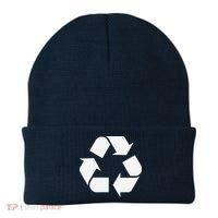 Recycling Logo Recycle Symbol Earth Day Beanie thumb 0