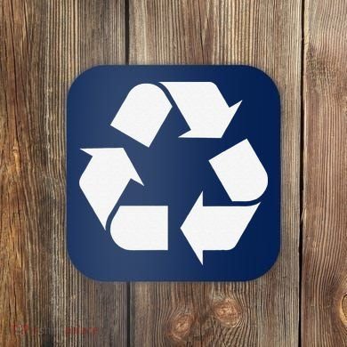 Recycling Logo Recycle Symbol Earth Day Coaster