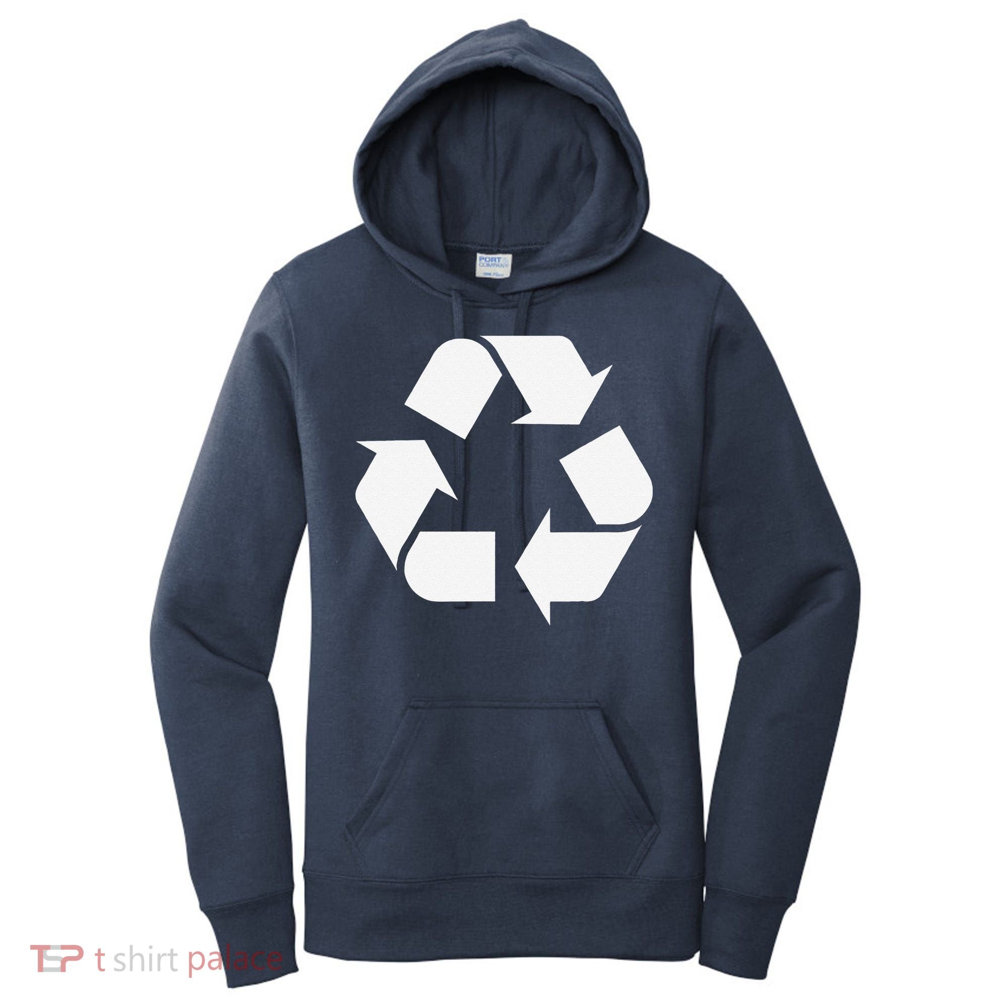 Recycling Logo Recycle Symbol Earth Day Women's Hoodie