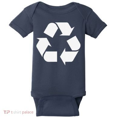 Recycling Logo Recycle Symbol Earth Day Baby Bodysuit