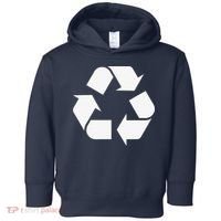 Recycling Logo Recycle Symbol Earth Day Toddler Hoodie thumb 0