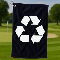 Recycling Logo Recycle Symbol Earth Day Golf Towel thumb 1