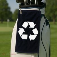 Recycling Logo Recycle Symbol Earth Day Golf Towel thumb 2