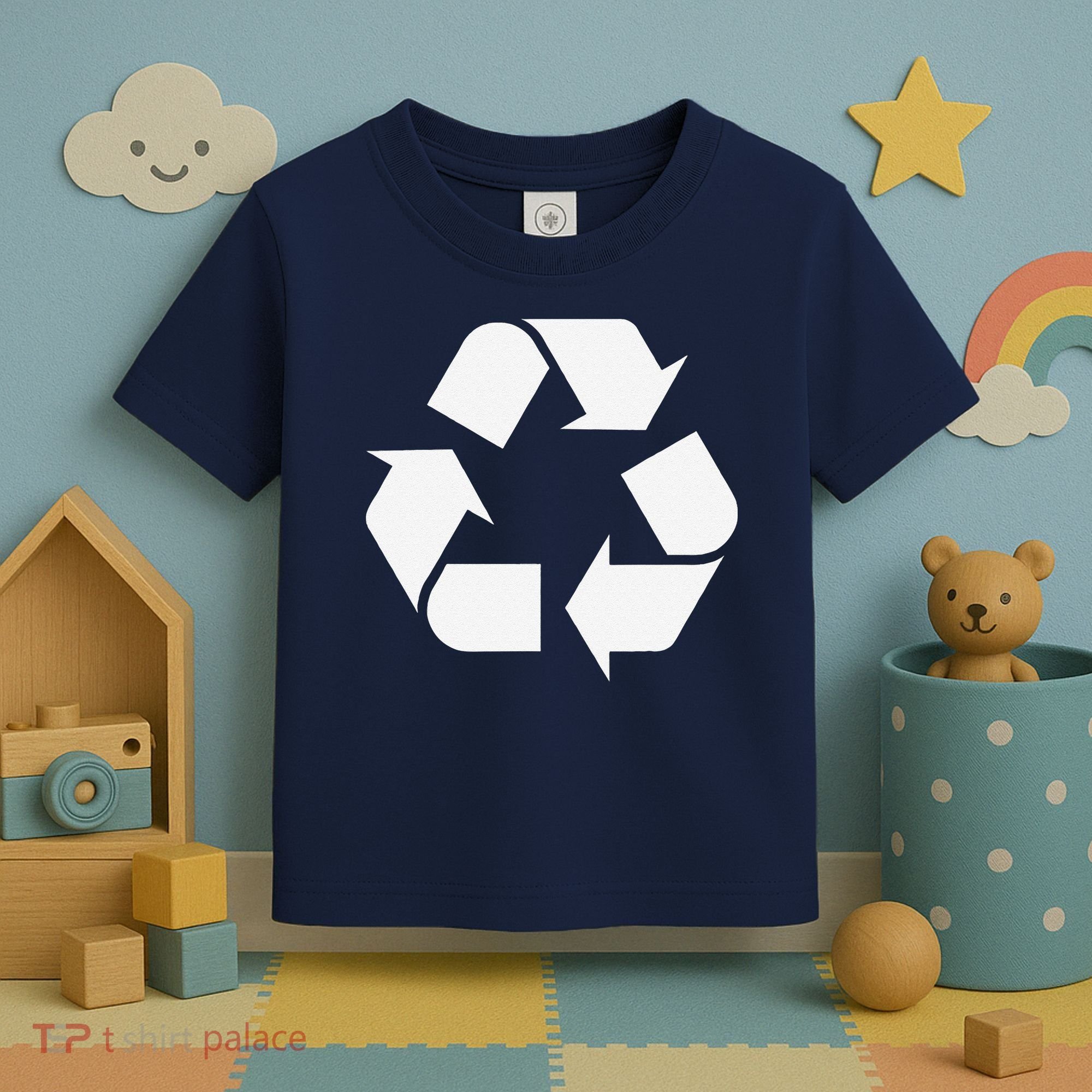 Recycling Logo Recycle Symbol Earth Day Toddler T-Shirt