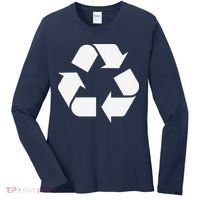 Recycling Logo Recycle Symbol Earth Day Women's Long Sleeve Shirt thumb 0