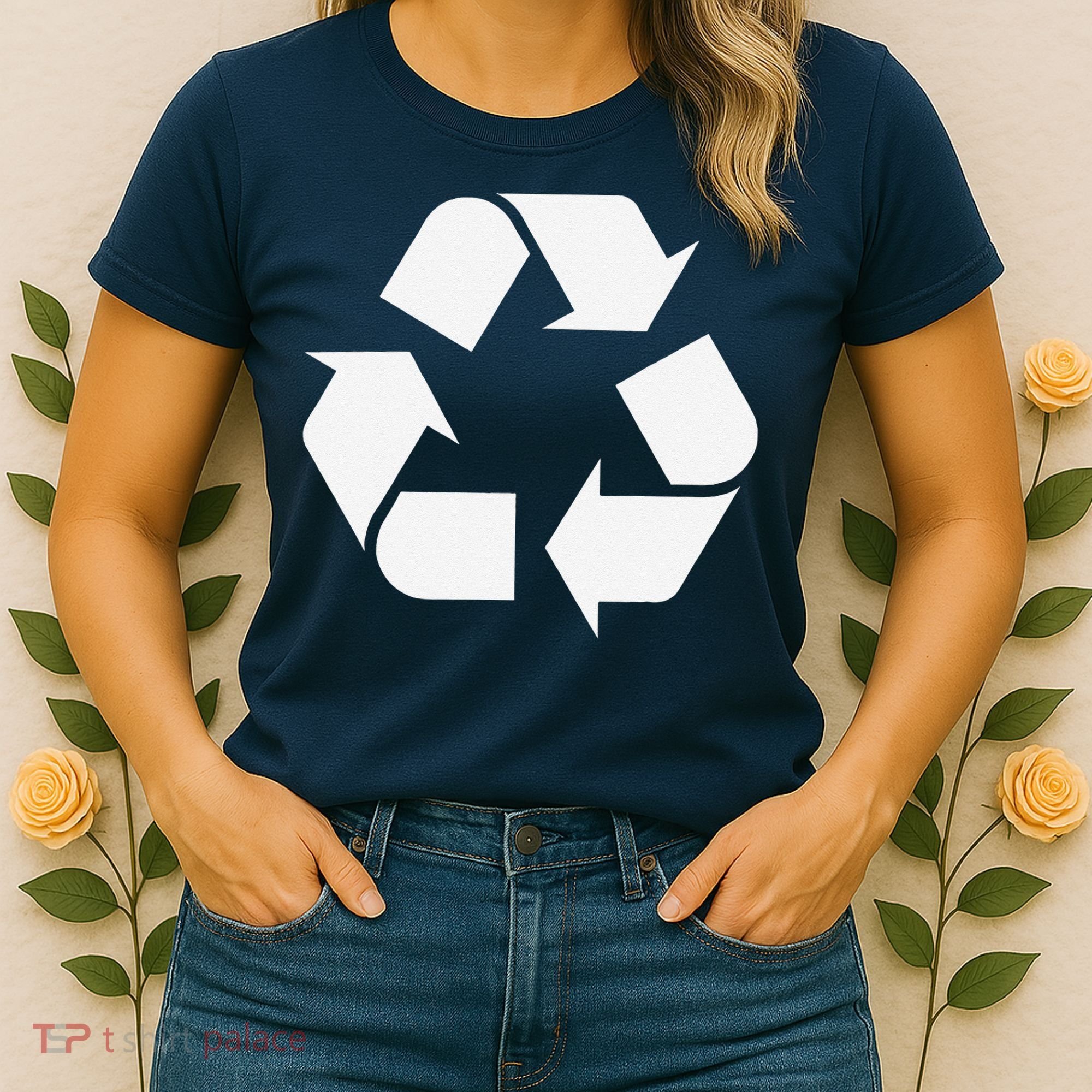 Recycling Logo Recycle Symbol Earth Day Women's T-Shirt