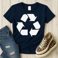 Recycling Logo Recycle Symbol Earth Day Women's T-Shirt thumb 3
