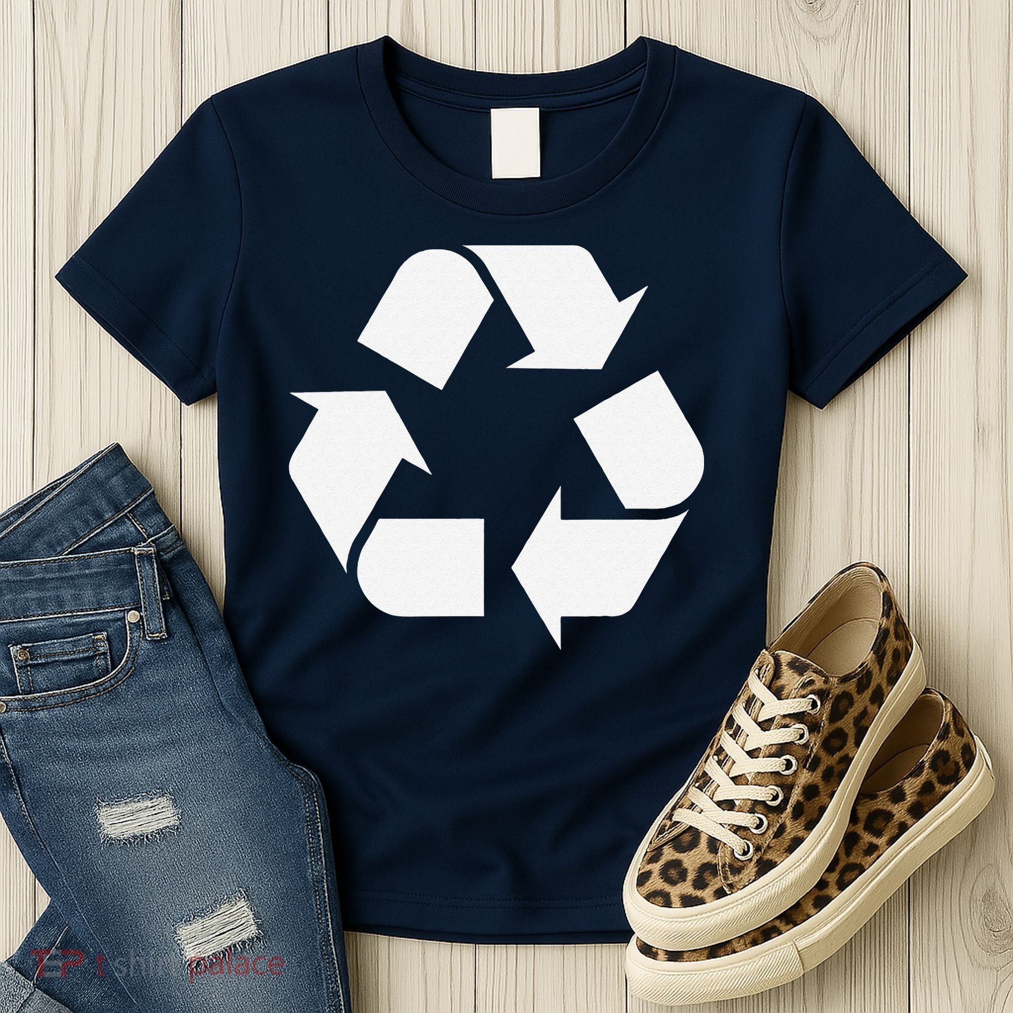 Recycling Logo Recycle Symbol Earth Day Women's T-Shirt