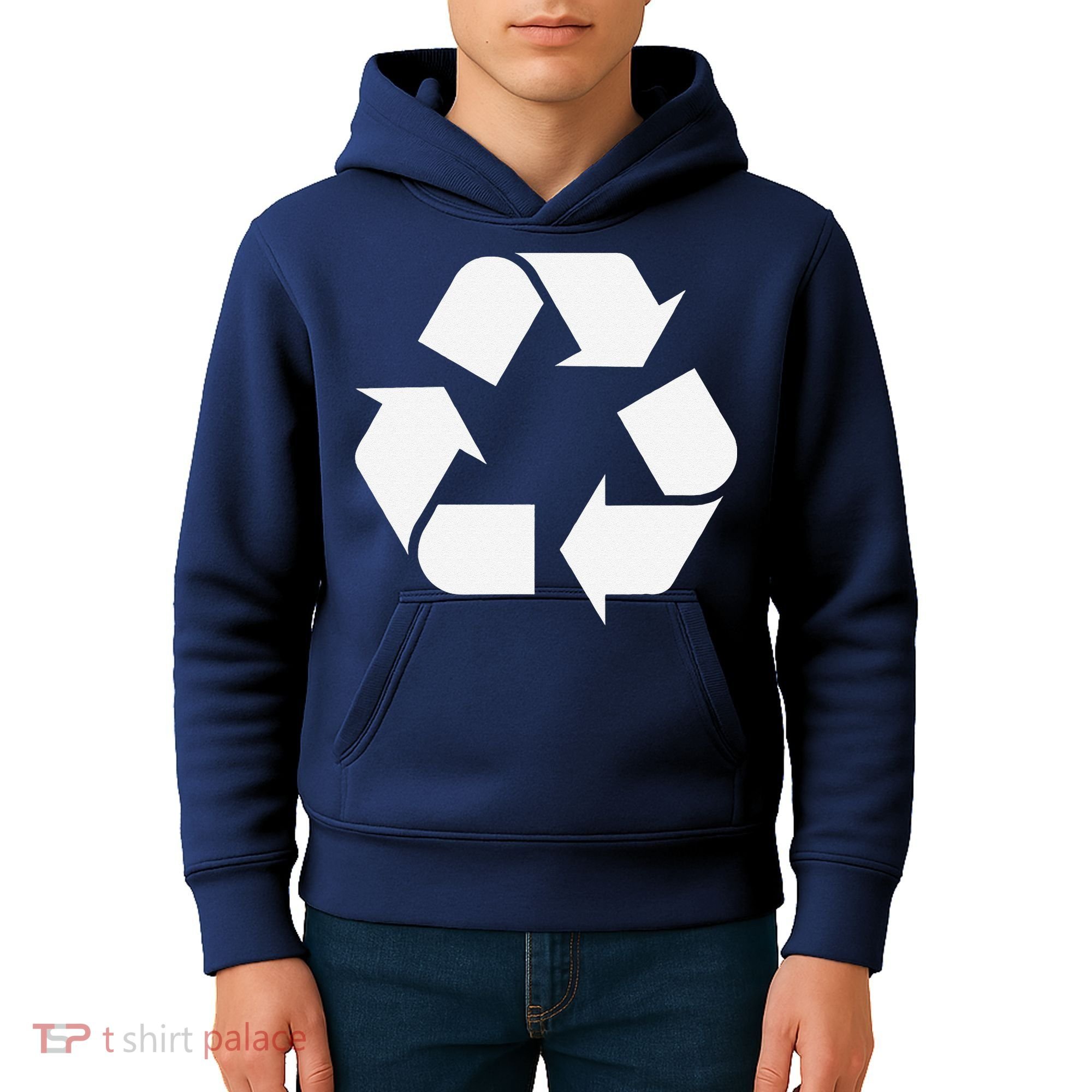 Recycling Logo Recycle Symbol Earth Day Kids Hoodie