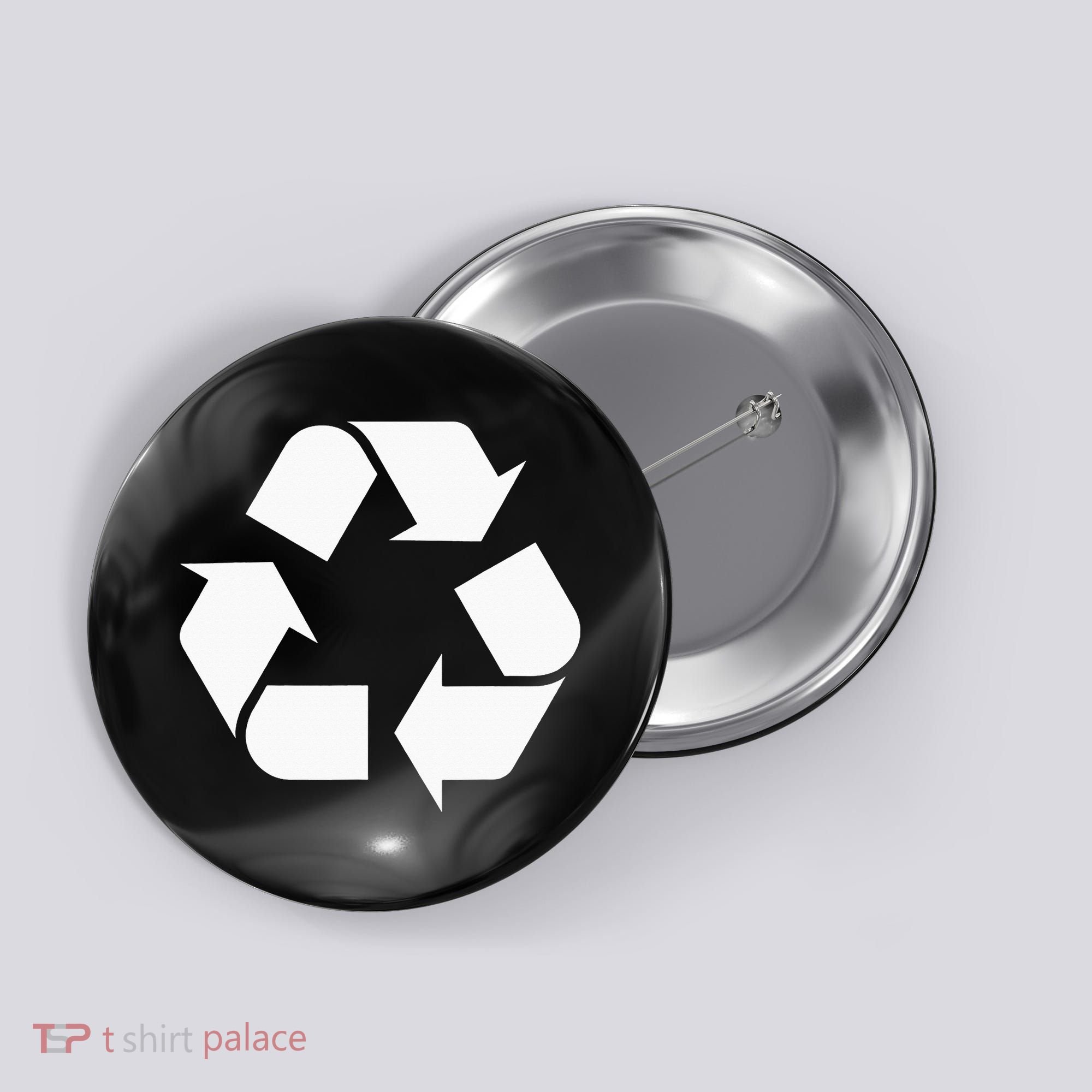 Recycling Logo Recycle Symbol Earth Day Button