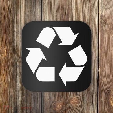 Recycling Logo Recycle Symbol Earth Day Coaster