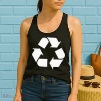 Recycling Logo Recycle Symbol Earth Day Women's Tank Top thumb 2