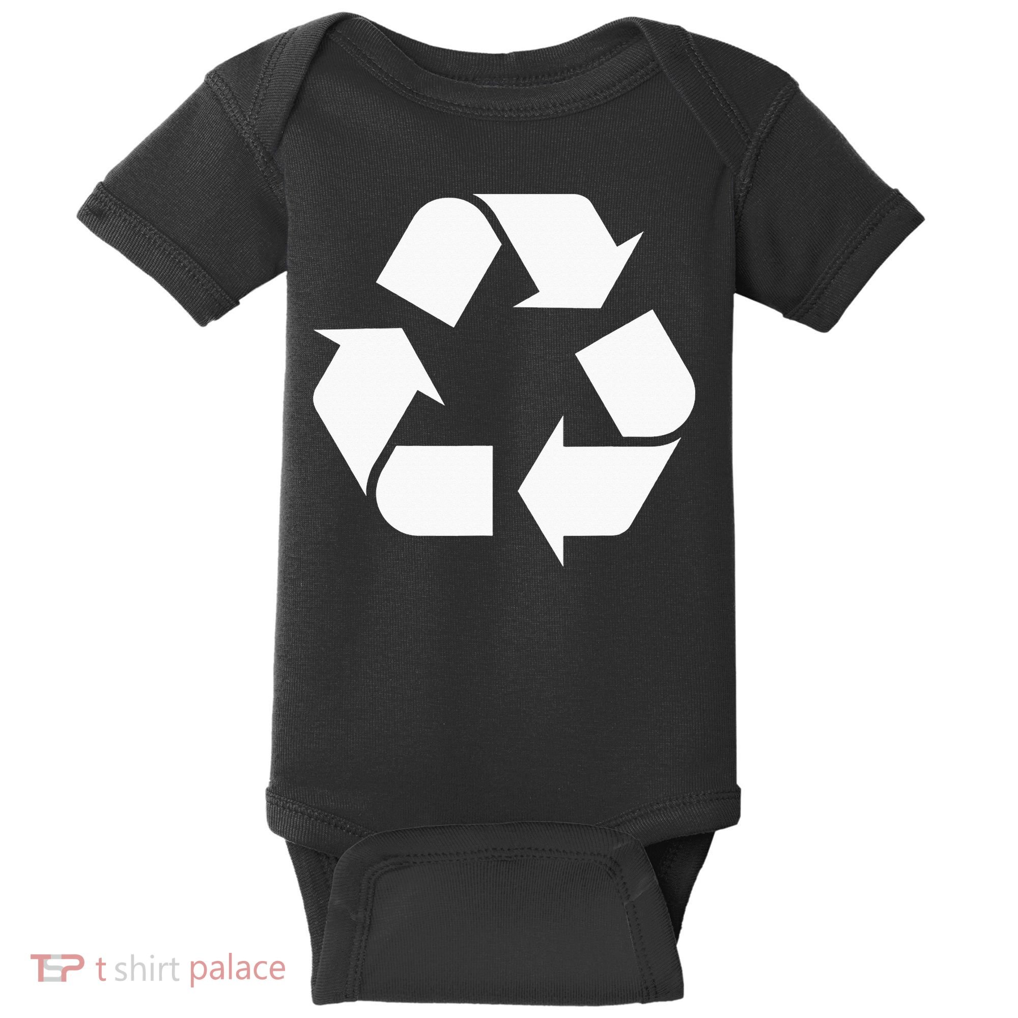 Recycling Logo Recycle Symbol Earth Day Baby Bodysuit