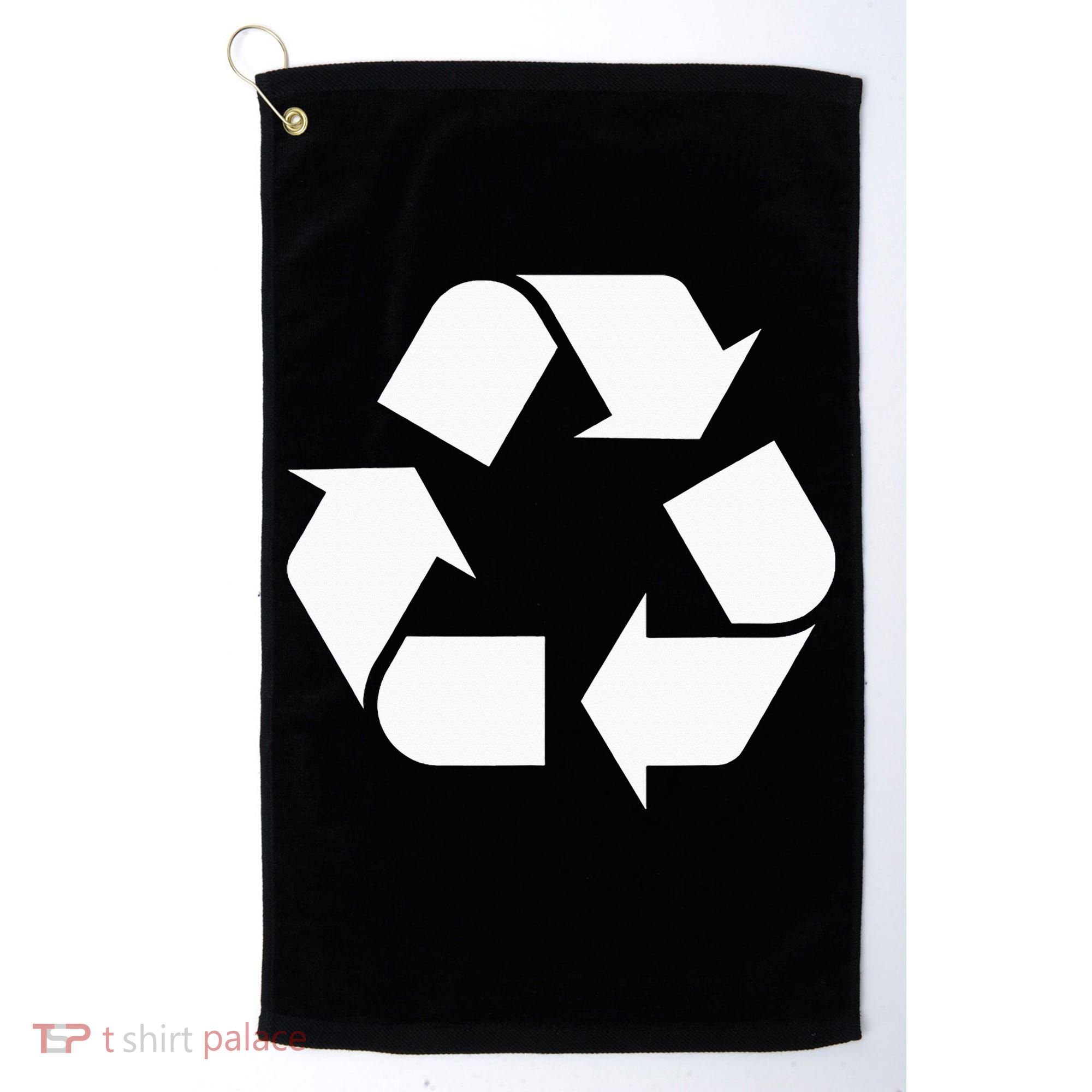 Recycling Logo Recycle Symbol Earth Day Golf Towel