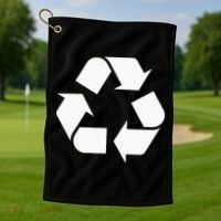 Recycling Logo Recycle Symbol Earth Day Golf Towel thumb 1