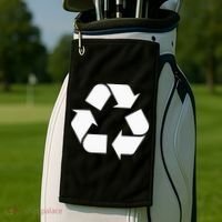 Recycling Logo Recycle Symbol Earth Day Golf Towel thumb 2