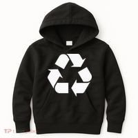 Recycling Logo Recycle Symbol Earth Day Kids Hoodie thumb 0