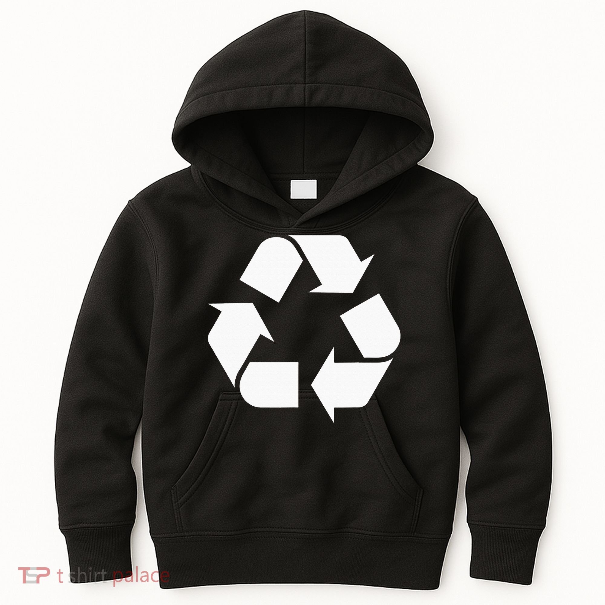 Recycling Logo Recycle Symbol Earth Day Kids Hoodie