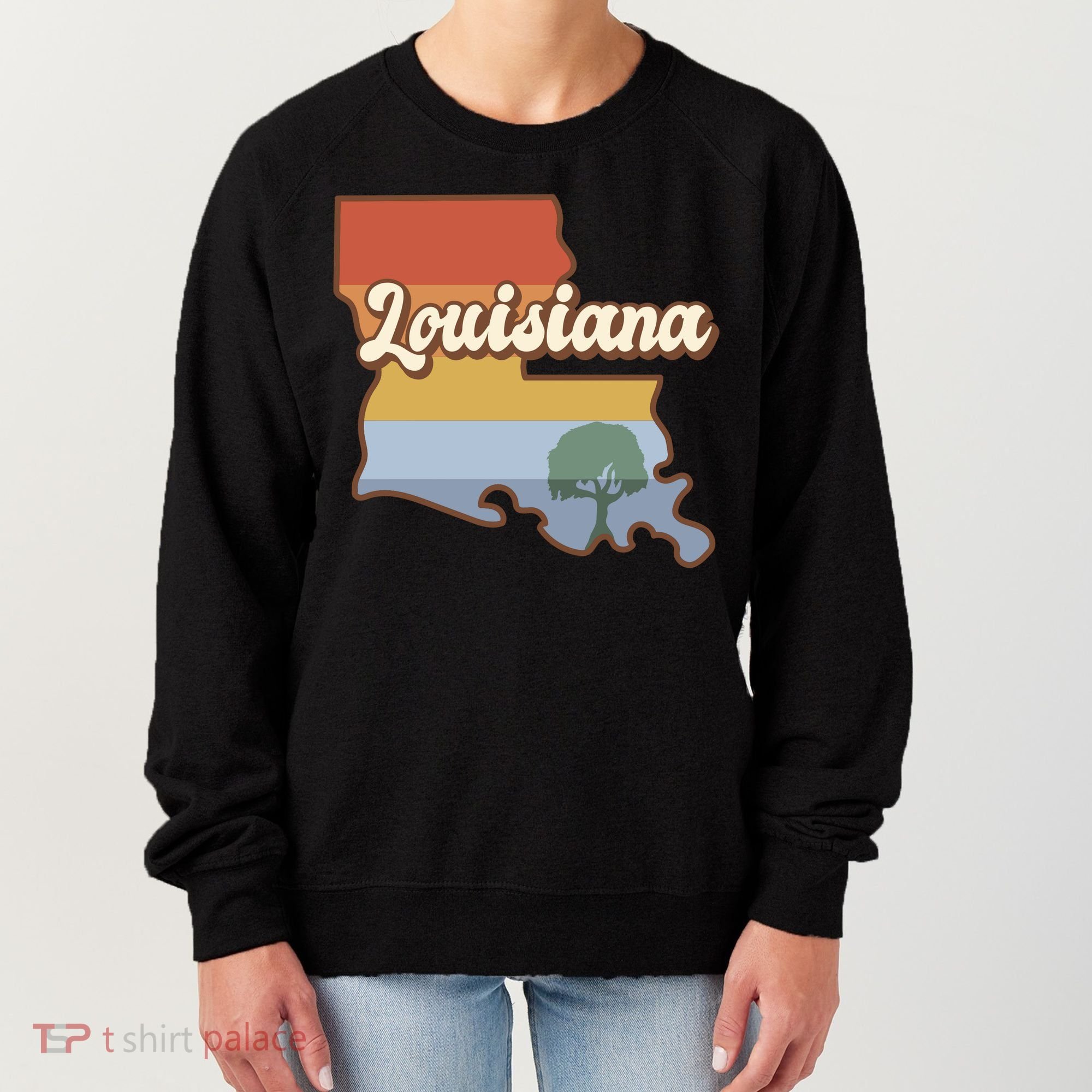 Retro Louisiana Women's Sweatshirt
