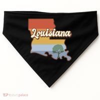 Retro Louisiana USA-Made Doggie Bandana thumb 0