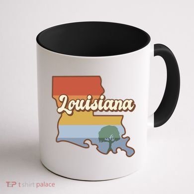 Retro Louisiana Coffee Mug back