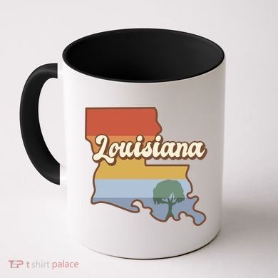 Retro Louisiana Coffee Mug