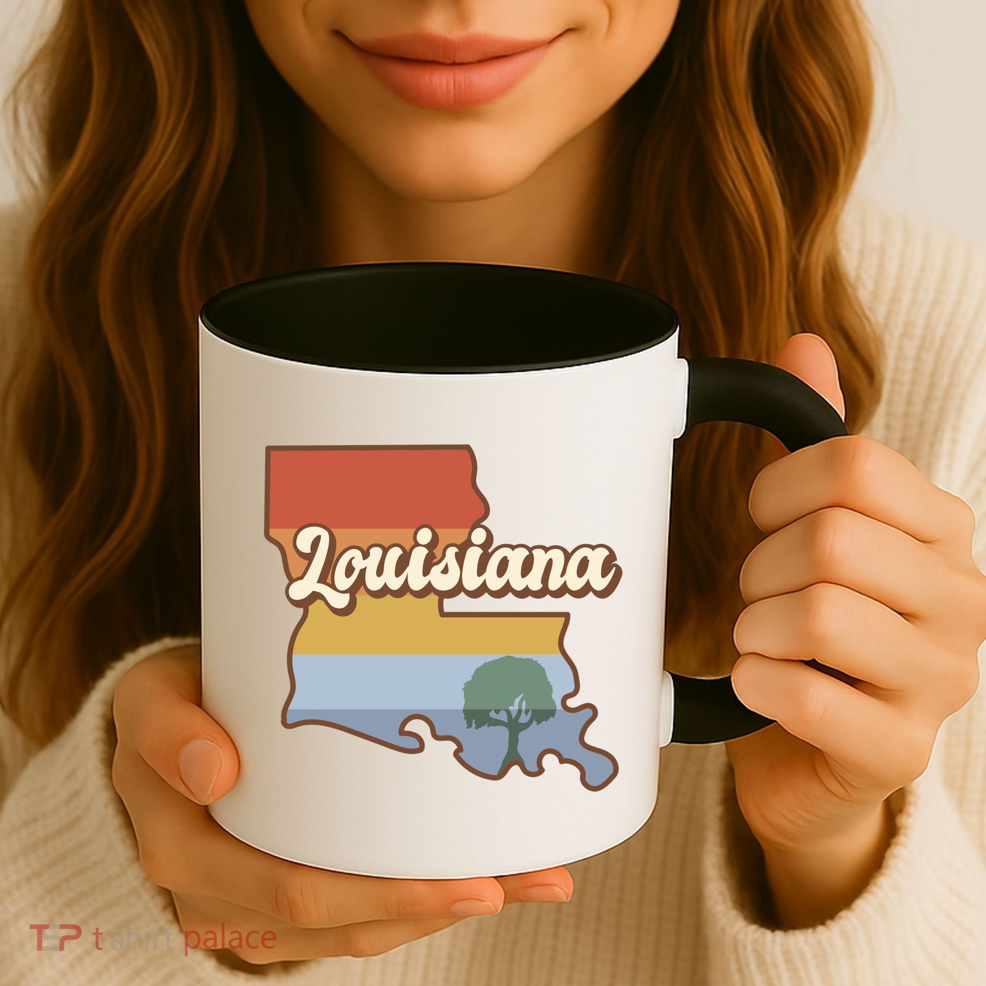 Retro Louisiana Coffee Mug