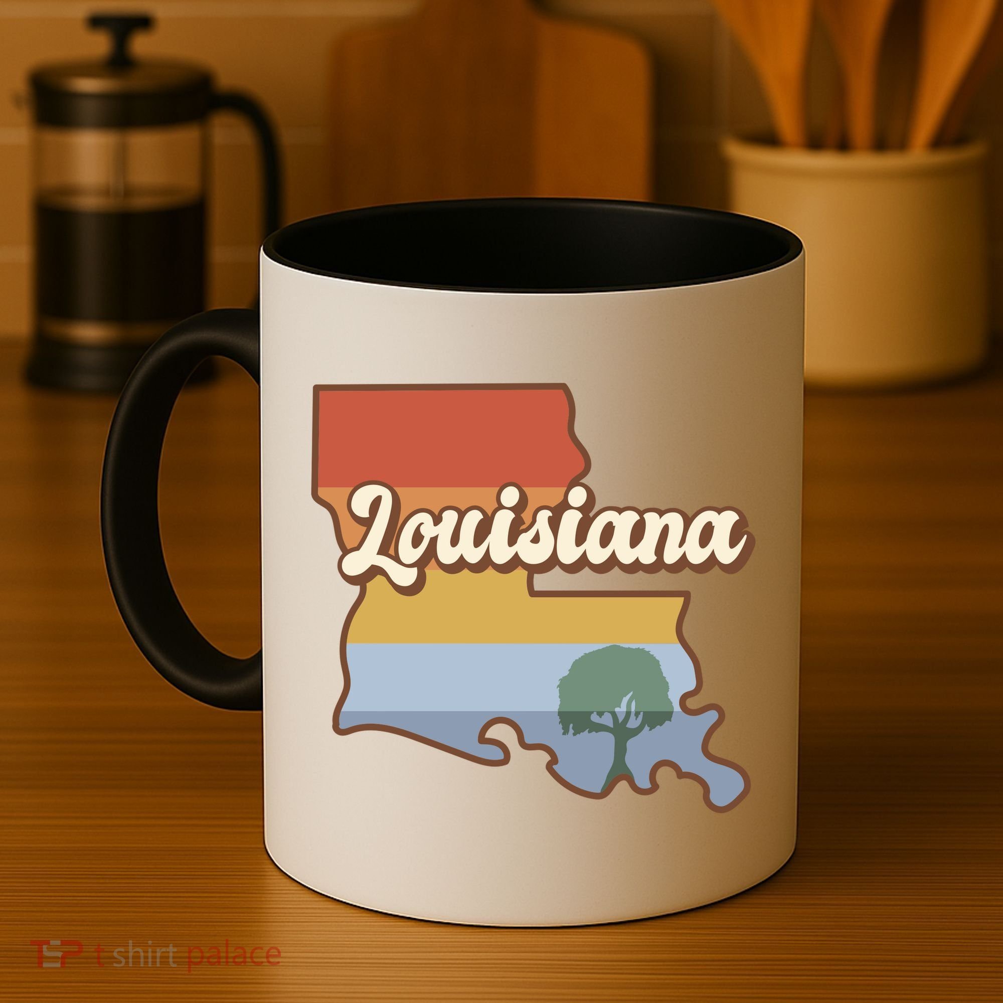 Retro Louisiana Coffee Mug