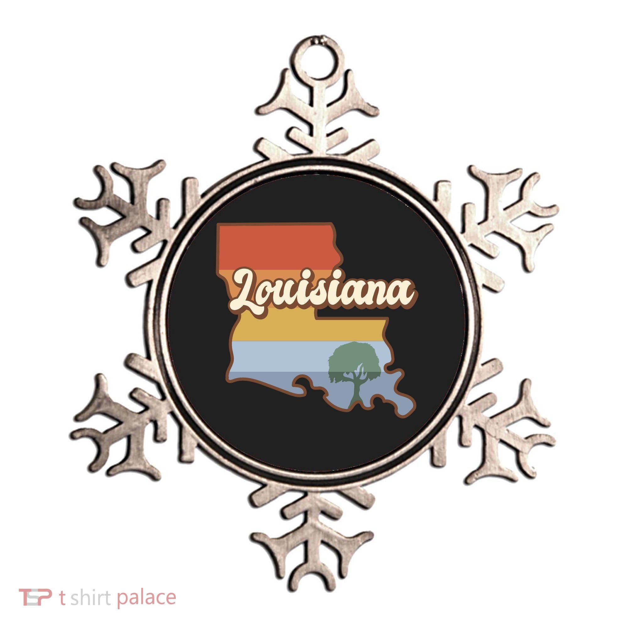 Retro Louisiana Ornament