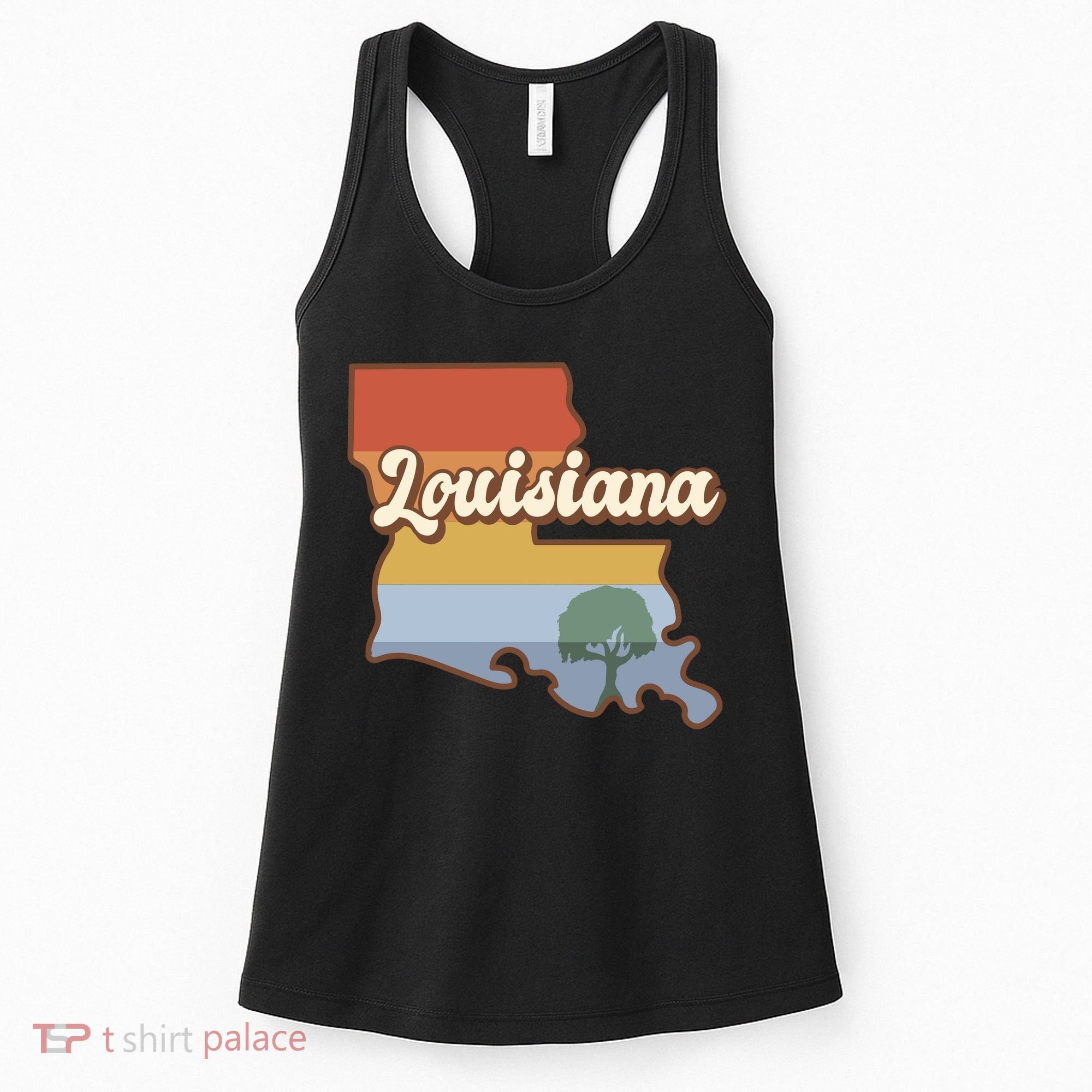 Retro Louisiana Women's Tank Top