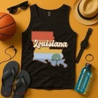 Retro Louisiana Tank Top thumb 4