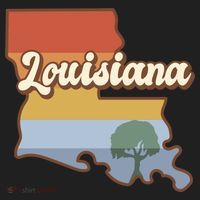 Retro Louisiana Golf Towel thumb 3
